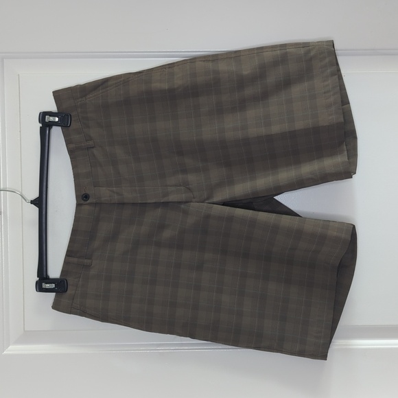 Nike Golf Fit Dry Plaid Shorts Men’s 36 Brown Performance Stretch Activewear - Picture 4 of 12